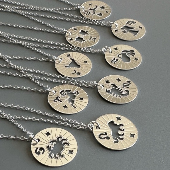 Sterling Silver Pisces Necklace - Picture 6 of 6